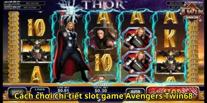 Cách chơi chi tiết slot game Avengers Twin68
