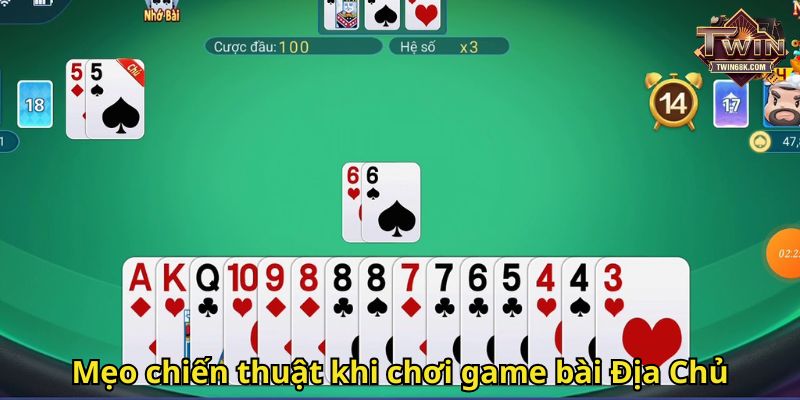 Mẹo chiến thuật khi chơi game bài Địa Chủ